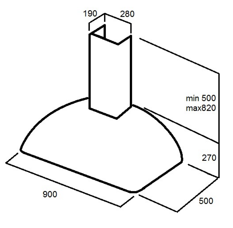 Вытяжка BOCR904/C