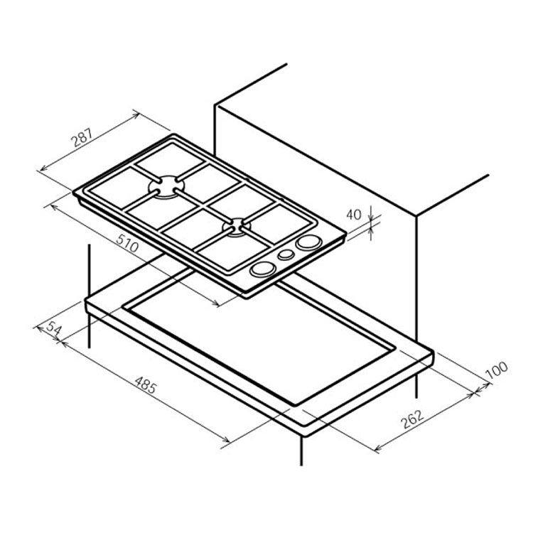 Варочная поверхность BO263LF/N