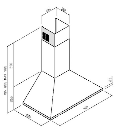 Вытяжка BOCP743/E