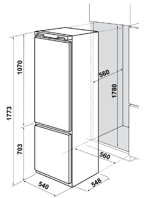 Холодильник BOBO600/E